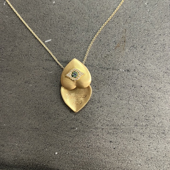 Ileana Makri evil eye heart locket - Picture 3 of 5